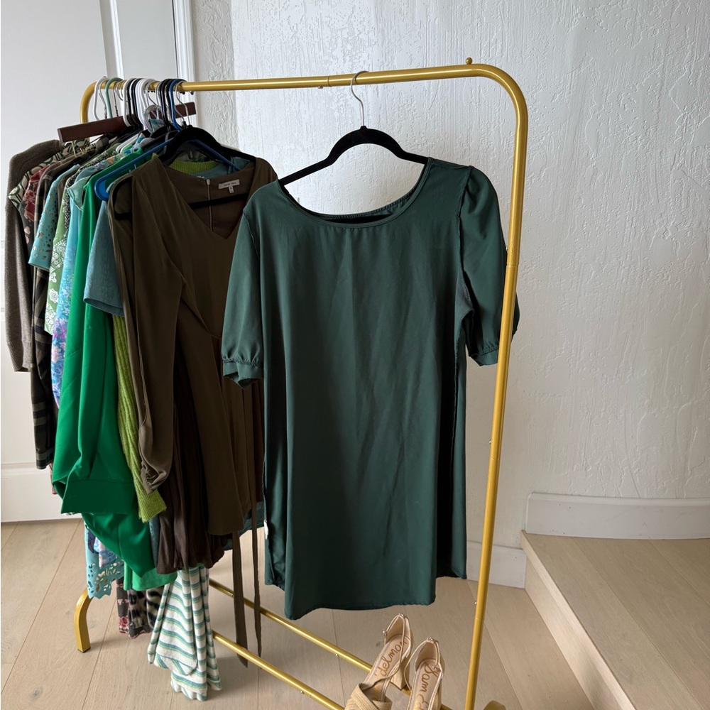 Elegant Dark Green Women's Dress